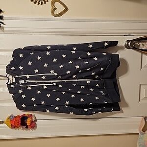 NWOT ALTERNATIVE APPAREL STAR PRINT ZIP UP HOODIE